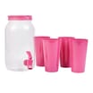 The Outdoor Living Collection Drink Dispenser with 4 Cups