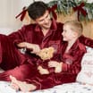 Burgundy Polar Express Younger Kids Pyjamas
