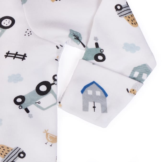 Pure Baby Long Sleeve Sleepsuits 3 Pack