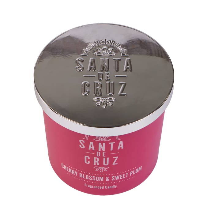 Santa De Cruz Scented Candle Jar 350g - Cherry Blossom & Sweet Plum 