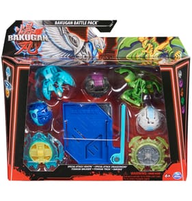 Bakugan Battle 5-Pack Action Figure Set - Special Attack Ventri, Special Attack Dragonoid, Titanium Bruiser, Titanium Trox, Smoke