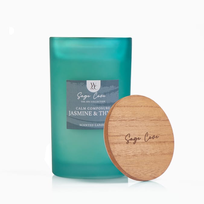 Sage Cove Scented Candle Jar 440g - Calm Composure