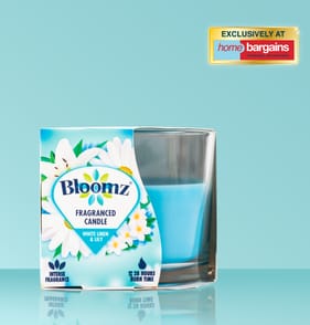  Bloomz Fragranced Candle 170g - White Linen & Lily