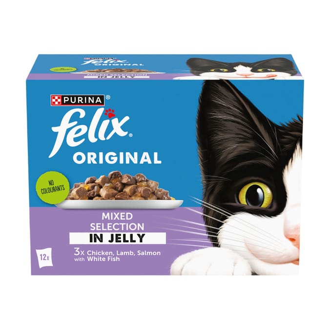 Felix Original Mixed Selection in Jelly Wet Cat Food 12x85g