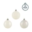 Festive Feeling 4cm Christmas Baubles 24 Pack