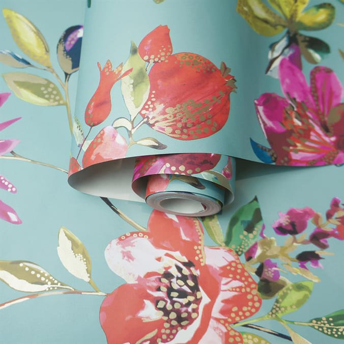 Melgrano Soft Wallpaper 90520 - Teal