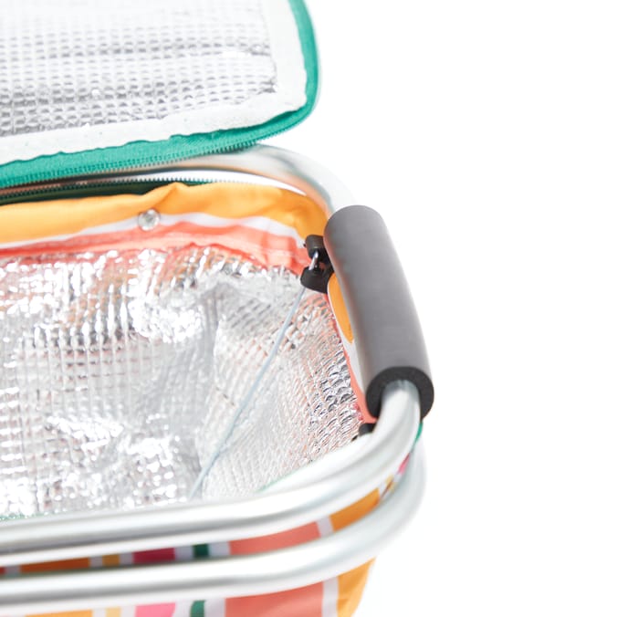 Hello Summer Foldable Cooler Picnic Basket Home Bargains
