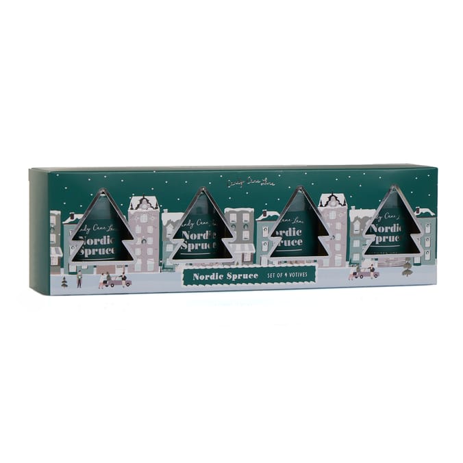 Candy Cane Lane Votive 4 Pack