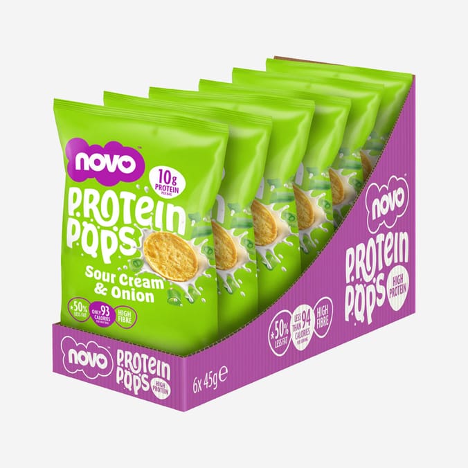 Novo Protein Pops 45g 6 Pack - Sour Cream & Onion