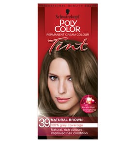 Schwarzkopf Poly Color Tint Permanent Cream Colour -  39 Natural Brown