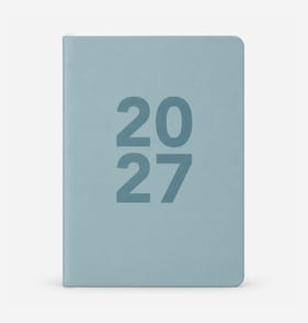 Stationery Store Faux Leather Diary 2027 - Blue