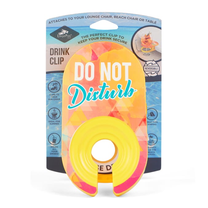 Logo Pegs Drink Clip Holder - Do Not Disturb