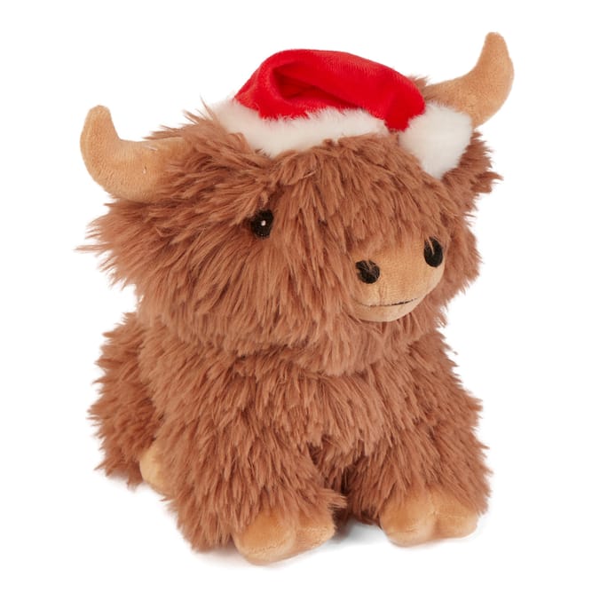 The Lifestyle Edit Christmas Highland Cow Door Stop 