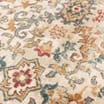 Asiatic Raja Border Runner RA04 - Cream/Red