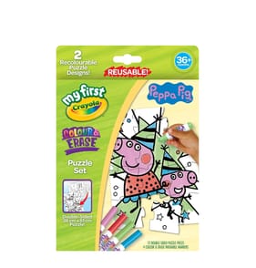 Crayola My First Colour & Erase Puzzle Set - Peppa Pig