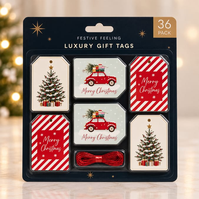 Festive Feeling Luxury Gift Tags 36 Pack