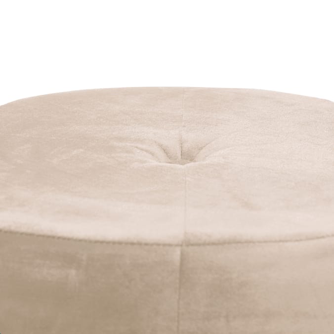 Home Collections Round Velvet Footstool