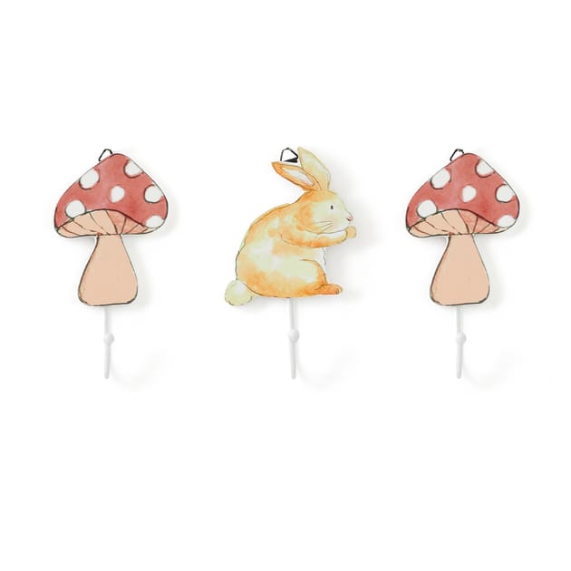 The Kids Edit Woodlands Coat Hooks 3 Pack Home Bargains