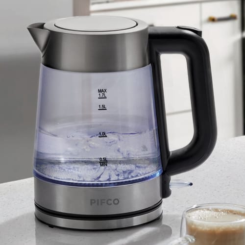 illuminating glass kettle