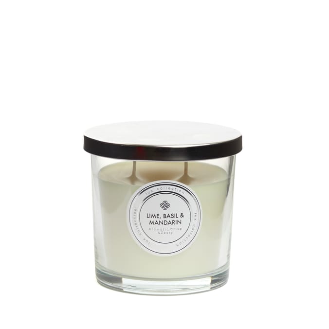2 Wick Lime, Basil & Mandarin Candle