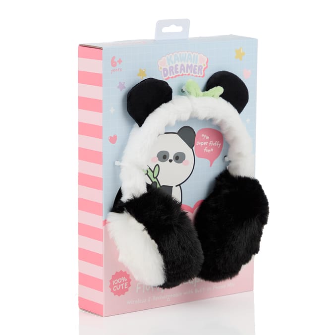 Kawaii Dreamer Fluffy Wireless Headphones - Panda