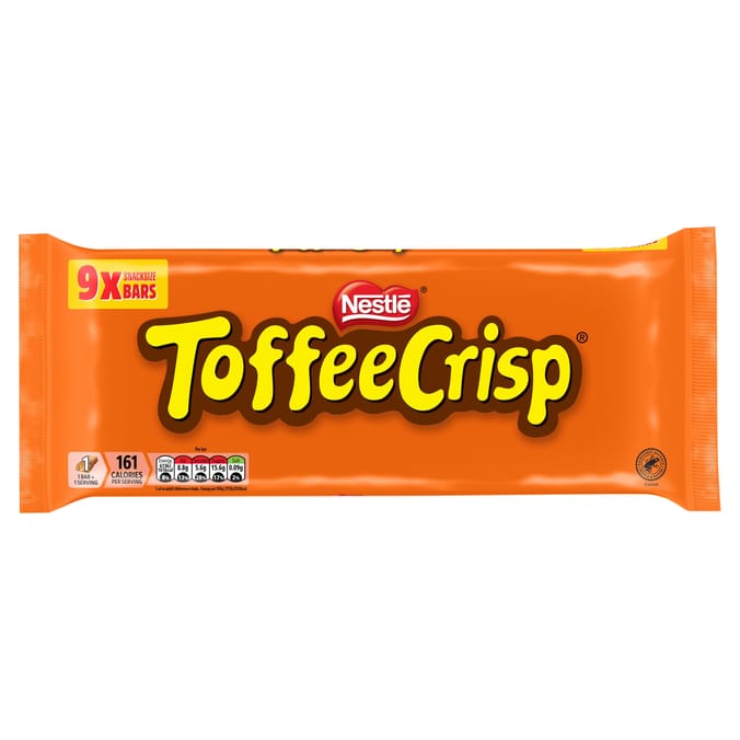 Toffee Crisp Bar 9 Pack Multipack 279g