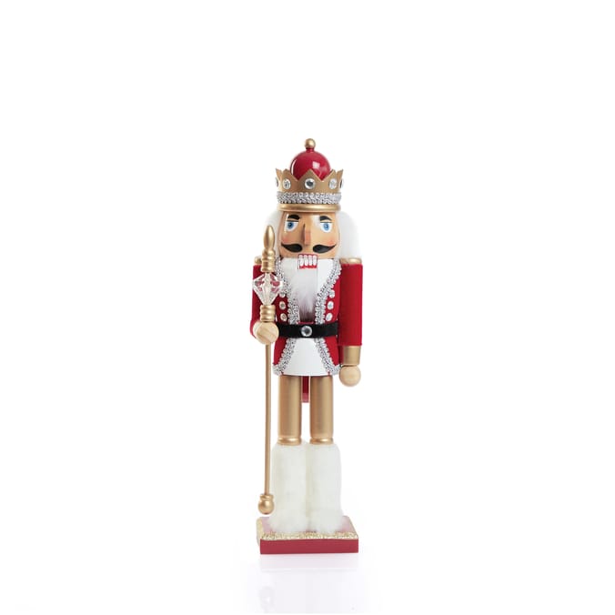  Festive Feeling 38cm Wooden Traditional Nutcracker
