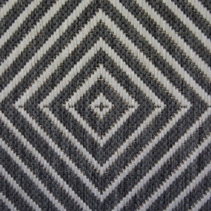 Essentials County Diamond Runner - Grey 60 x 180cm
