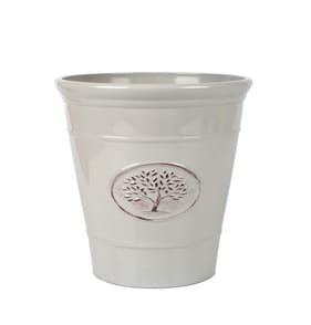 Jardin Heavy Duty Plastic Planter 23cm - Grey