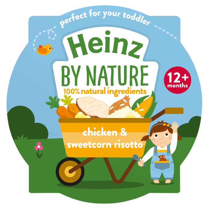 Heinz By Nature Chicken & Sweetcorn Risotto Baby Food Tray 12+ Months 200g