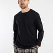 Originals Mens Black Flannel Pyjamas