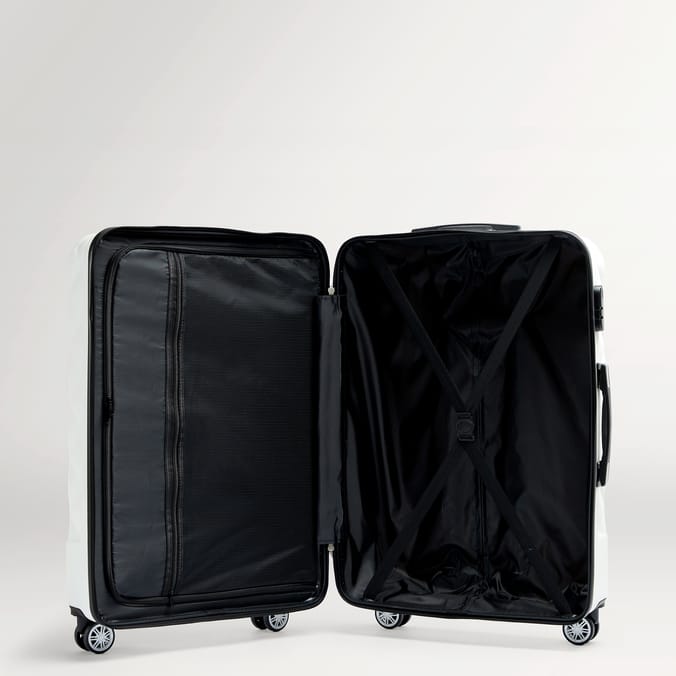 Salisbury Embossed Quilted Shell Suitcase Set Of 3