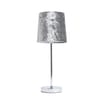Home Collections Crushed Velvet Table Lamp - Silver