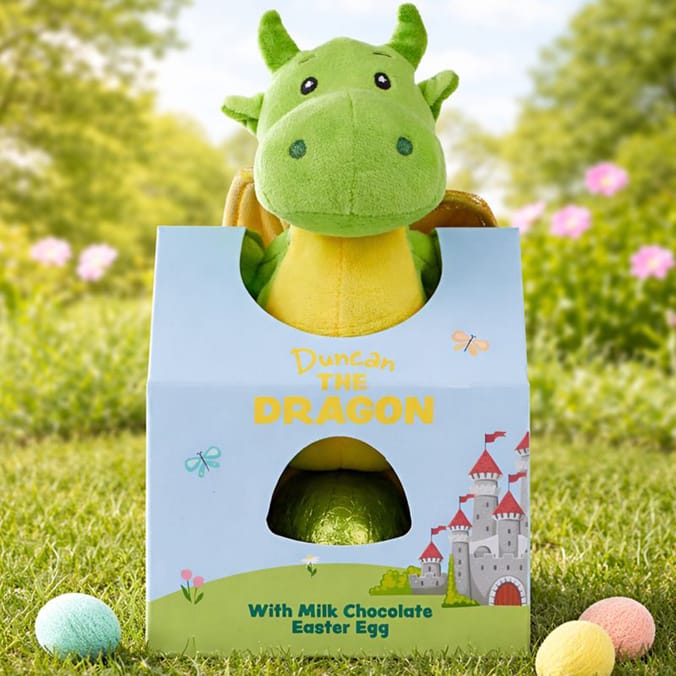 Duncan The Dragon With Milk Chocolate Easter Egg 50g