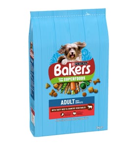 Bakers Beef with Vegetables Dry Dog Food 3kg