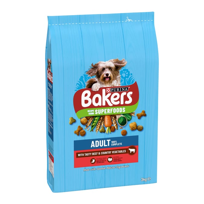 Bakers Beef with Vegetables Dry Dog Food 3kg