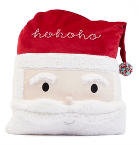 Sleigh Bells Cushion - Santa