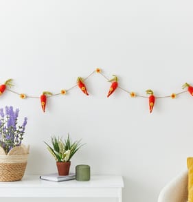 Happy Easter 1.8m Easter Felt Bunting - Carrot