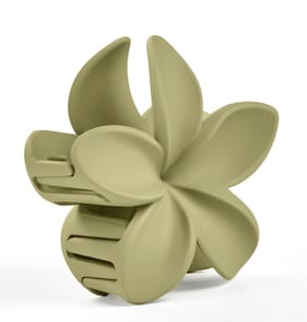 Flower Claw Clip - Green