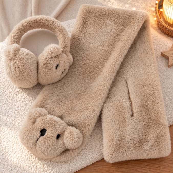 Originals Kids Teddy Earmuffs & Scarf