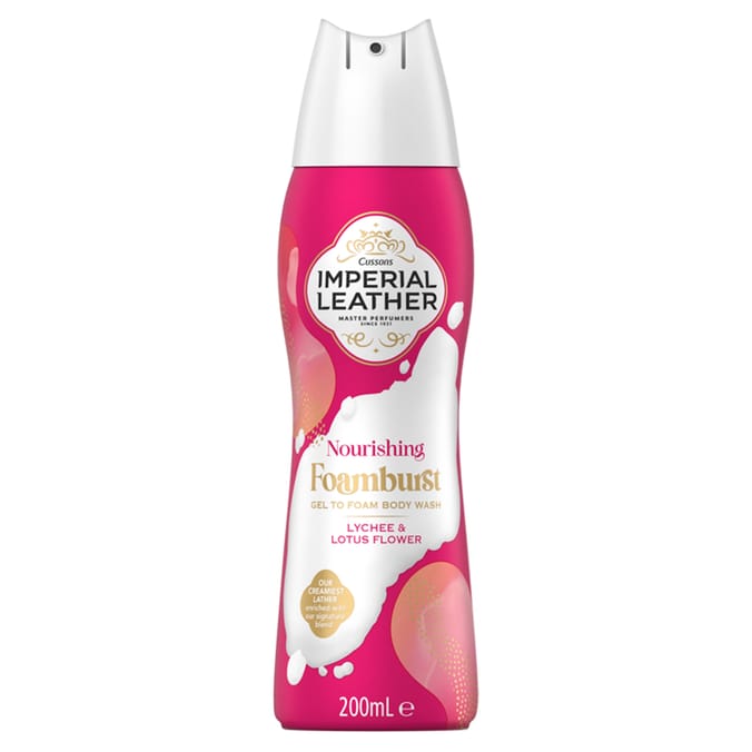 Imperial Leather Nourishing Foamburst Gel to Foam Body Wash 200ml - Lychee & Lotus Flower