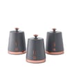 Swan Carlton Trio Canister Set - Rose Gold