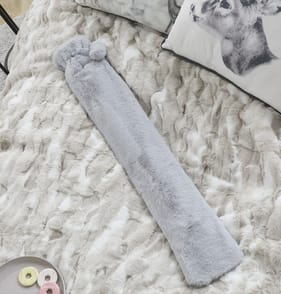 Home Collections Long Hot Water Bottle - Grey