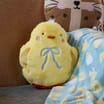 Happy Easter Novelty Chick Cushion - Bow