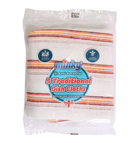 Minky Traditional Dish Cloths 5 Pack