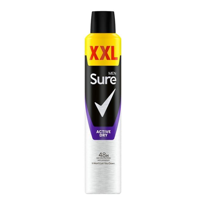 Sure Men Anti-Perspirant Aerosol Active Dry 300ml