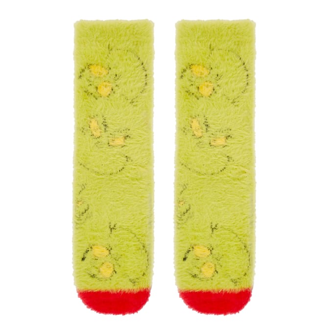 Grinch Adult Cosy Socks Sizes 3-7
