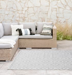 Jardin Garden Rug - Grey Diamond