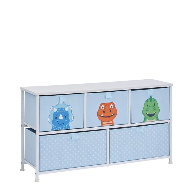 Liberty House Toys Kids Dinosaur 5 Drawer Storage Chest