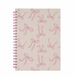 Stationery Store Bow Print A4 Notebook